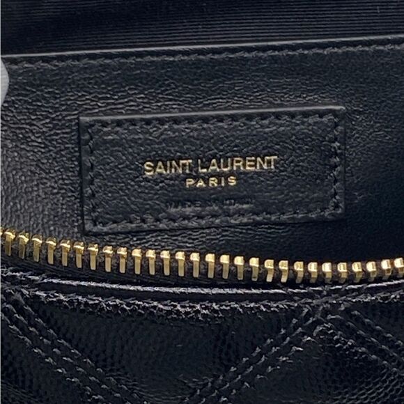 Saint Laurent 80S Vanity Crossbody Bag in Quilted Grained Leather - Picture 15 of 15